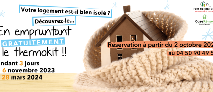 À partir du 2 octobre 2023, réservez et empruntez le Thermokit !